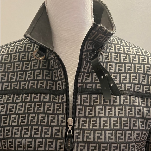 Fendi Monogram Black and Gray Unisex Jacket - Picture 4 of 17
